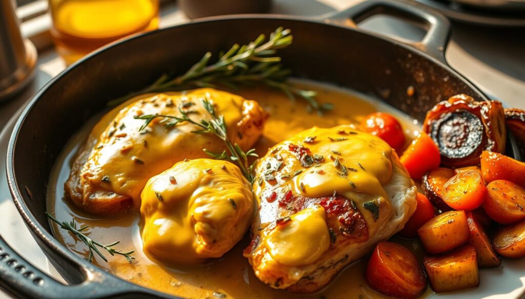 Poulet à la moutarde technique de cuisson Poulet à la moutarde technique de cuisson