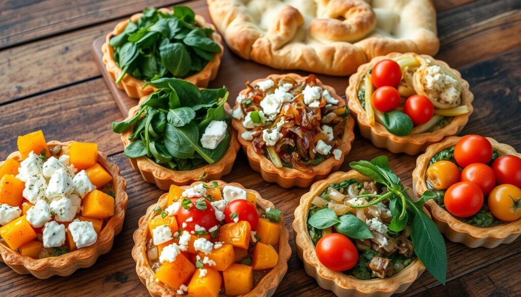 Variantes de garnitures pour tarte salée Variantes de garnitures pour tarte salée
