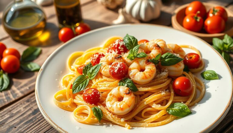 pates aux crevettes recette italienne