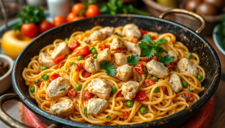 recette fideua poulet​